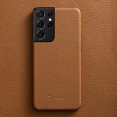 thumbnail image 1 of Genuine Leather Case for Samsung Fashion Leather Shell, Intellectual Coffee S20, 1 of 3