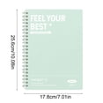 thumbnail image 3 of New B5 Horizontal Thickened Coil Notebook Excerpt Colorful Plastic Cover Student Notebook Quality Writing Paper No Additive, 3 of 6