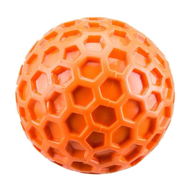 Pet Elastic Rubber Bite Resistant Teeth Whistle Sound Dog Pet Ball Toy Ball V3O3