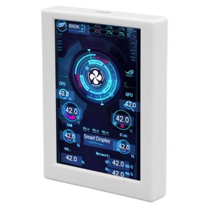 Moniteur informatique Temp, IPS Coque métallique d'écran PC CPU Moniteur de données 3.5 Inch pour Chassis Blanc