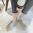 thumbnail image 1 of LSLJS Women's Plus-Size Flat Color-Matching Rhinestones Slip-On Loafers, Flats Shoes, 1 of 1