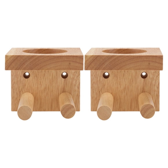 2pcs Wooden Baseball Bat Holder Baseball Bat Bracket Wall Mounted Baseball Rack Baseball Holder Wood Baseball Bat Holder and Ball Display Shelf