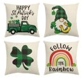thumbnail image 2 of Jusqu'à 65 % de Réduction SMihono Décorations de la Saint-Patrick Housses de Coussin 18x18 Ensemble de 4 pour Irlandais, 2 of 9