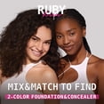 thumbnail image 5 of Ruby Kisses 3D Face Creator Cream Foundation & Concealer 12 Hours Long Lasting Medium to Full Coverage Non-Greasy Ideal for Makeup & Contour Palette (Level 12), 5 of 5