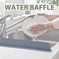 thumbnail image 3 of 3X Reusable Sink Splash Guard Silicone Countertop Water Baffle Prevent Water Splashing Out Board Bathroom Kitchen Tool, 3 of 7
