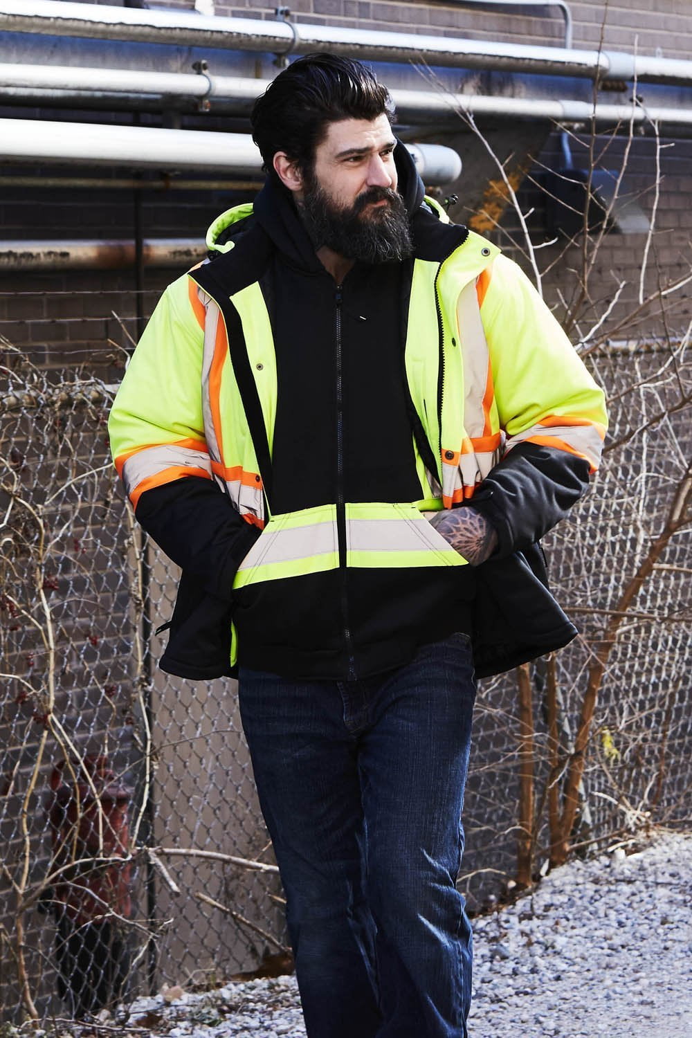 Veste de sécurité d'hiver Forcefield Hi Vis Softshell