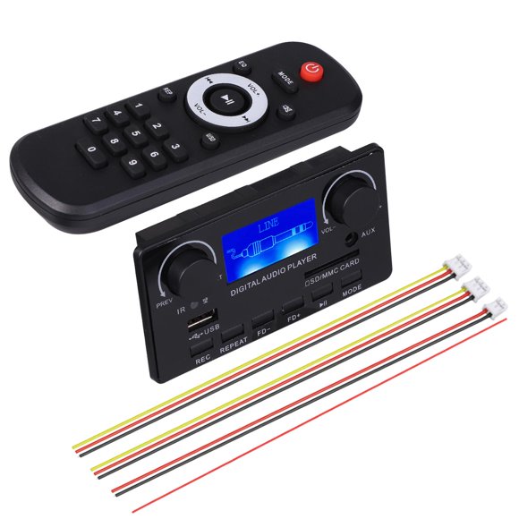 Lecteur MP3 Décryptage Affichage Numérique Automatique avec Télécommande Audio de Voiture 12V Support USB aux Enregistrement d'Appels Mémoire Module Bluetooth