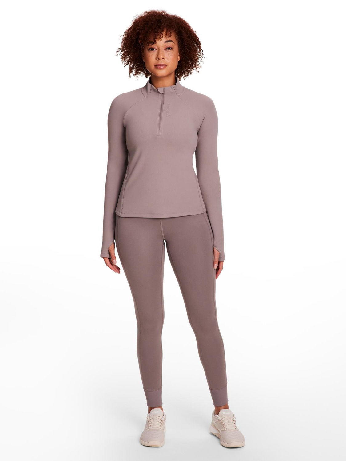 HAUT FEMME REEBOK EXPLORER MEET AND GREET – DEMI-ZIP, MANCHES LONGUES