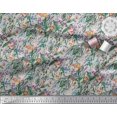 thumbnail image 3 of Soimoi Poly Georgette Fabric Leaves & Cartoon Animals Jungle Decor Fabric Printed Yard 52 Inch Wide, 3 of 3