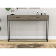thumbnail image 2 of Safdie & Co. Entryway Table/Console Table/Sofa Couch Table-48"L/Dark Taupe/Black Metal, 2 of 5