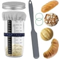 thumbnail image 1 of AMERTEER Sourdough Starter Jar Kit Glass Sourdough Starter Container with Thermometer Paper Marking, 1 of 10