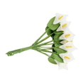 thumbnail image 1 of Langgg Bouquet de Décoration Extérieur Simulation Bricolage Décorations de Fleurs Blanc, 1 of 6