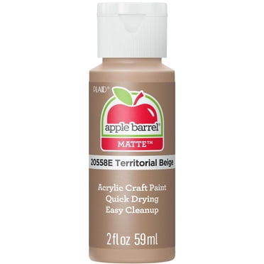Apple Barrel Colors Matte Acrylic Craft Paint, 2 fl. oz., Territorial Beige