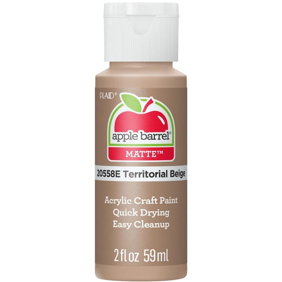 Apple Barrel Colors Matte Acrylic Craft Paint, 2 fl. oz., Territorial Beige