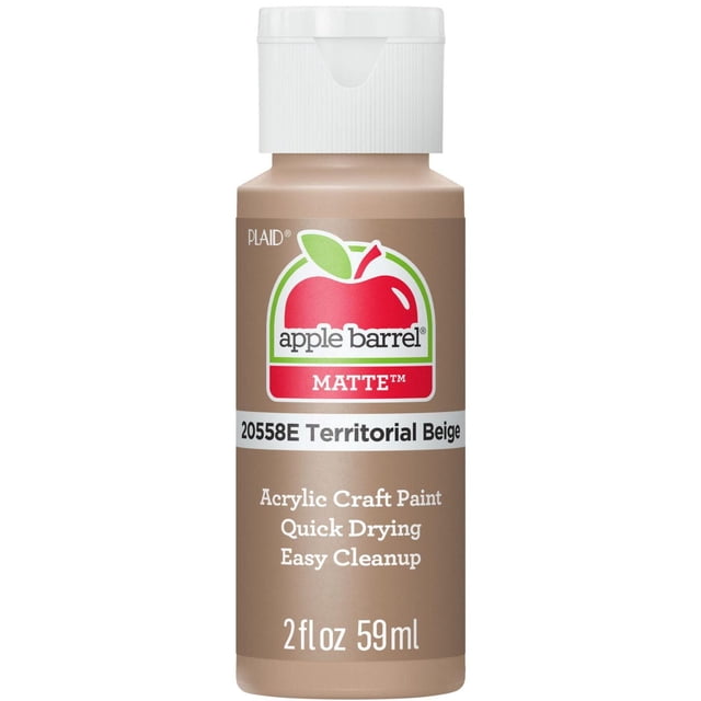 Peinture acrylique mate Apple Barrel Colors, 2 fl oz (59 mL), Beige territorial