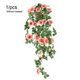 thumbnail image 2 of ziyahi Artificial Rose Garland Simulation Flower Vine Floral Decor Wall Hanging Plastic artificial Flower Rattan, Champagne, 2 of 8