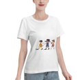 thumbnail image 2 of T-Shirt Basique à Manches Courtes pour Femmes une Pièce, 2 of 6