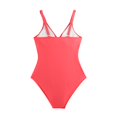 thumbnail image 4 of UPPADA Women's V-Neck One Piece Swimsuit Ruched Tummy Control Bathing Suit One Piece Cute Solid Color Swimsuit Casual Basic Shoulder Straps Swimwear Clearance Red,M, 4 of 8