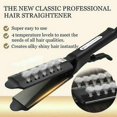 thumbnail image 4 of (EU PLUG)Flat Iron Mini For Short Hair Temperature Adjustable, 1/2 Inch Mini Travel Hair Straightener, Small Portable Ceramic Hair Straightener , Black, 4 of 5