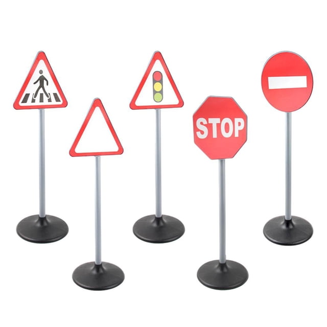Traffic Signs Light Stop Light Lamp Early Education Playset road signs