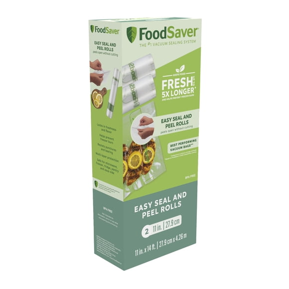 FoodSaver 11" x 14' Easy Seal & Peel Vacuum Sealer Rolls (27.9 cm x 4.26 m)