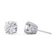 thumbnail image 2 of 1 Carat Solitaire Stud Earrings in Sterling Silver, 2 of 3