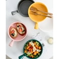 thumbnail image 1 of serony Ceramic Salad Bowl Handled Solid Color Adorable Washable Cute Home Breakfast Dinner Soup Fruit Bowls Tableware Green, 1 of 8