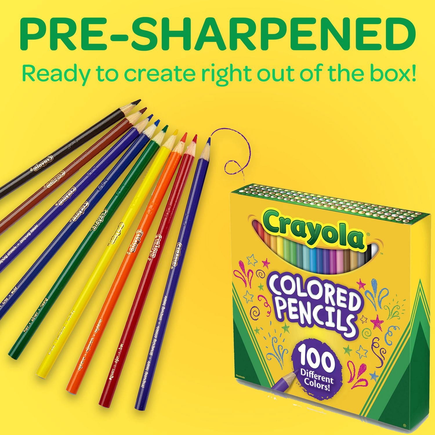 Crayons de couleur de Crayola 100