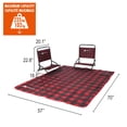 thumbnail image 2 of Ozark Trail Chairs and Blanket Combo, Red Black Checkered, Polyester, Canada Logo, 2 of 11