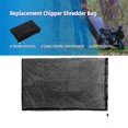 thumbnail image 2 of MYG 24\" x 48\" Black Wood Chipper Bag Leaf Shredder Replacement for Troy Chipper Shredder, Durable Plastic Collection Bag with Adjustable Nylon Rope Clips, 2 of 8