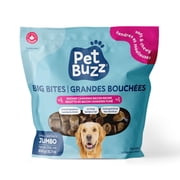 Pet Buzz Big Bites All-Natural Dog Treats, Soft & Chewy, Smoked Canadian Bacon Dog Recipe, Available in 150g, 400g and 800g Bag, Made in Canada