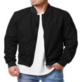 thumbnail image 1 of Veste Bomber pour Hommes Patchwork Manteaux Automne Hiver, 1 of 9