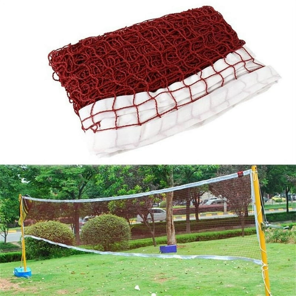 SNNROO Portable pour Jeux Intérieurs Extérieurs Tennis Volleyball Filet pour Jeux de Plage et de Jardin Filet de Volleyball