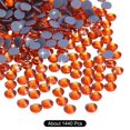 thumbnail image 3 of Uxcell Hotfix Rhinestones Flatback Crystal Glass Gems for Craft Clothes DIY Decoration Orange 4.8mm, 3 of 5