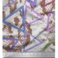 thumbnail image 1 of Soimoi Rayon Fabric Animal Skin & Triangle Geometric Print Fabric by the Yard 42 Inch Wide, 1 of 3