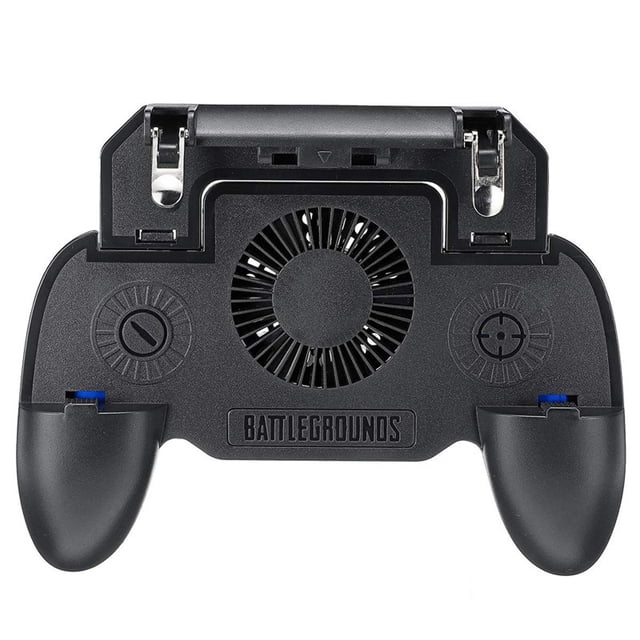 Generic Mobile Gaming Controller with Mechanical Buttons for PUBG, Phone Cooling System, Dual AA Battery Powered, Touch-Sensitive Design for Enhanced Gameplay