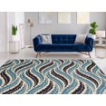 thumbnail image 4 of Capri Bridger Bone & Blue 6' 5" x 9' 3" Area Rug, 4 of 6