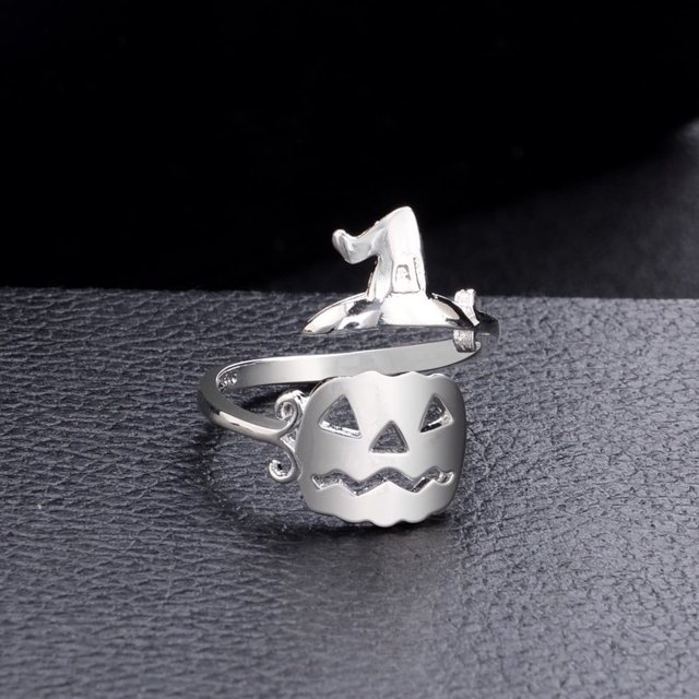 Halloween Clearance! Cute Halloween Ghost Witch Finger Ring Open Rings Party Cosplay Jewelry Halloween Decorations for Home