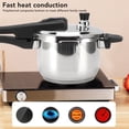 thumbnail image 4 of Cooker Small Pressure Cooker 3L 304 Stainless Steel Stovetop Pressure Cooker Cookware Pot for Home Cooking, 4 of 7