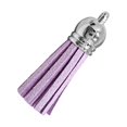 thumbnail image 4 of 28 Pieces Keychain Charms Creative Delicate Keyring Pendant Tassels Simple Handbag Decor Tassel Craft Decoration DIY Accessory Light purple, 4 of 8