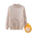 thumbnail image 1 of QUDDERR Pull-Over pour Filles et Garçons 2-13T, Col Rond, Tricot en Polaire, Épais, Automne Hiver, 1 of 9