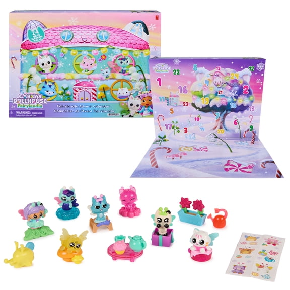 Gabby's Dollhouse Fairylandia Advent Calendar, Ages 3+