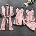 thumbnail image 1 of LSLJS Lingerie Femmes Robe en Soie et Dentelle Robe de Nuit Tenue de Sommeil Nuisette Ensemble de Pyjama, Peignoirs Cadeaux pour Femmes, 1 of 6