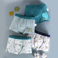 thumbnail image 2 of WEIYLL Boy'S Multi-pack Boxers Comfort Stretchable Durable Cartoon Print 4Pcs Daily Fabric Green Baby Underwear Size XXL, 2 of 4