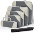thumbnail image 1 of Compression Packing Cubes for Travel, Compressible Space-Saving Packing Cubes, Luggage Organizer, Travel Essentials for Women, 1 of 8