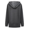 thumbnail image 1 of IROINID Économies Vêtements d'Hiver pour Femmes Chandails à Capuchon à Enfiler Détente Imprimé Col Rond Chandail à Manches Longues, Gris, 1 of 7