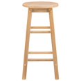thumbnail image 4 of Linon Sims 24" Backless Wood Counter Stool in Natural Brown, 4 of 14
