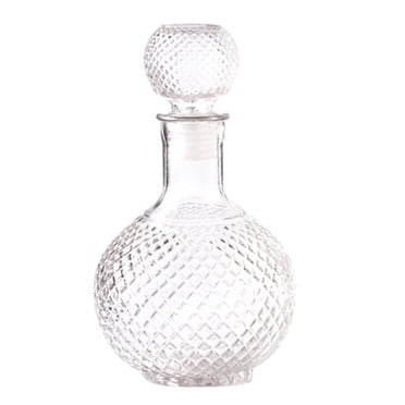 Amdohai Bouteille en Verre à Décantation Rapide en Forme de Boule Transparente Cristal Whisky