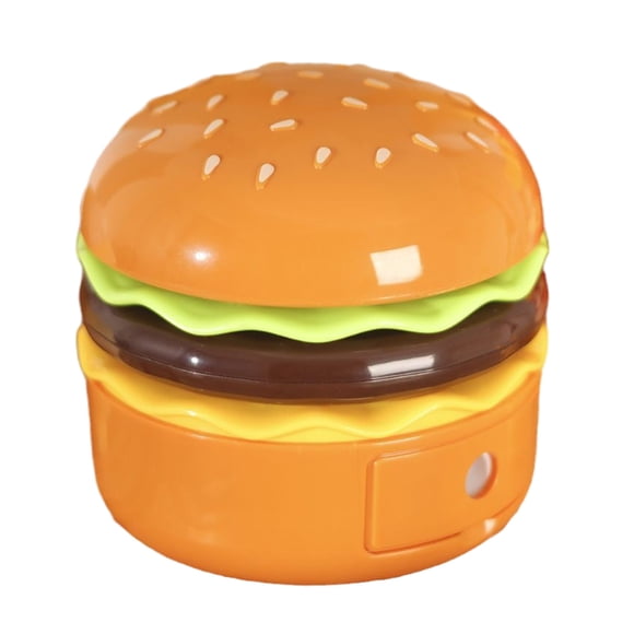 Hamburger Nightlight Led Charging Bedhead Sleep Light Childrens Learning Pencil Sharpener Can Store Desk Lamp Gift