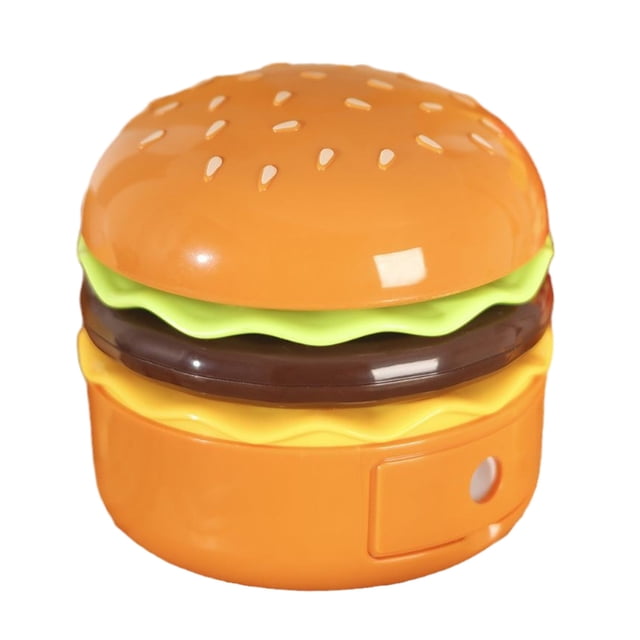 Hamburger Nightlight Led Charging Bedhead Sleep Light Childrens Learning Pencil Sharpener Can Store Desk Lamp Gift